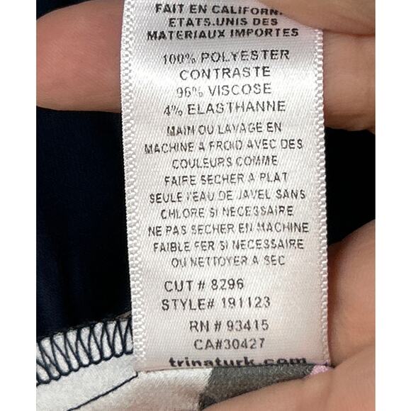 Trina Turk Women’s Small Raissa Multicolor Sleeveless Blouse Lightweight Viscose - Picture 4 of 5